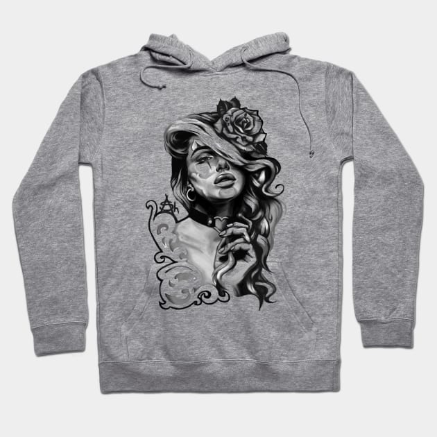 Chicano girl Hoodie by ashmidt